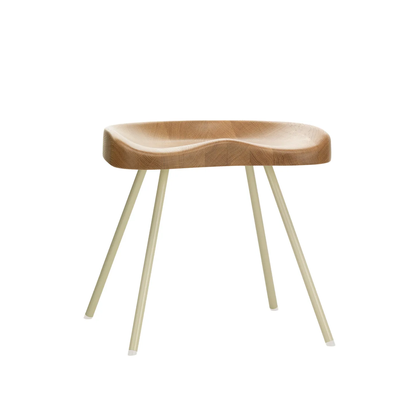 Vitra - Tabouret 307 Solid Natural Oak - Pallar - Jean Prouvé - Träfärgad - Trä