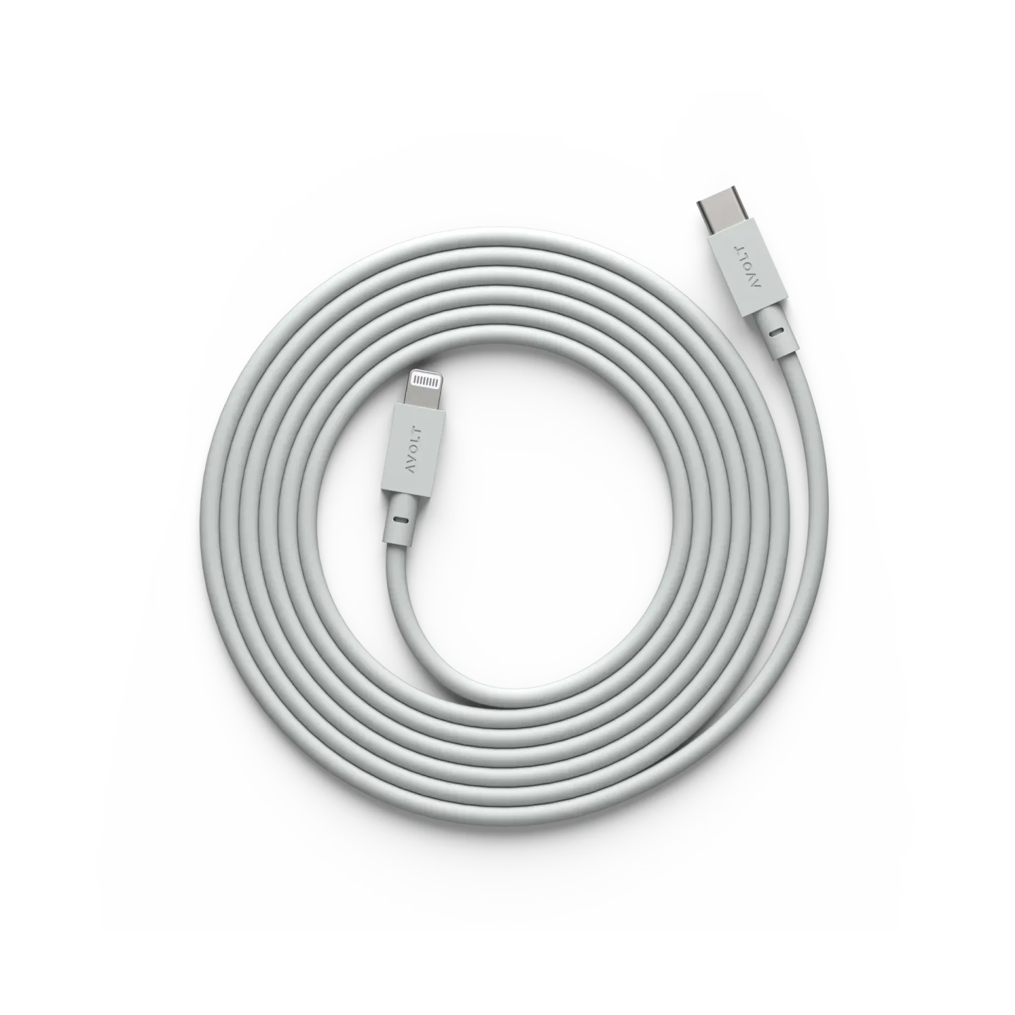 Avolt Kabel 1 USB C zu Lightning Ladekabel 2m Gotland Gray