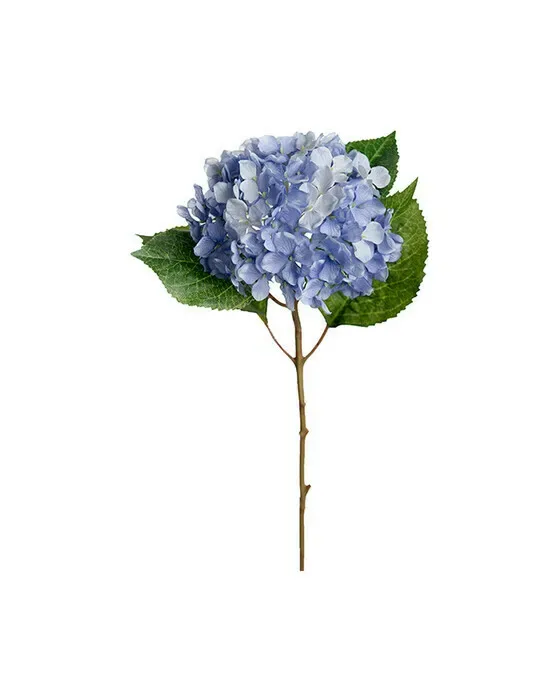 Kunstig Hortensia stilk lyseblå