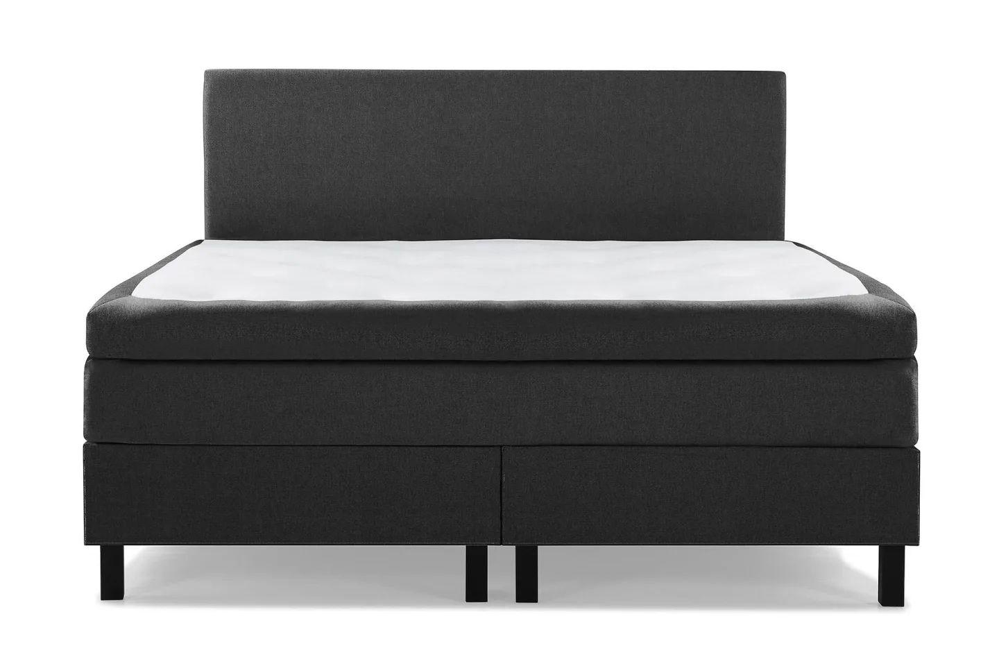 Lucky Komplett Sängpaket 160x200 Polyeter Slät - Svart/Grå