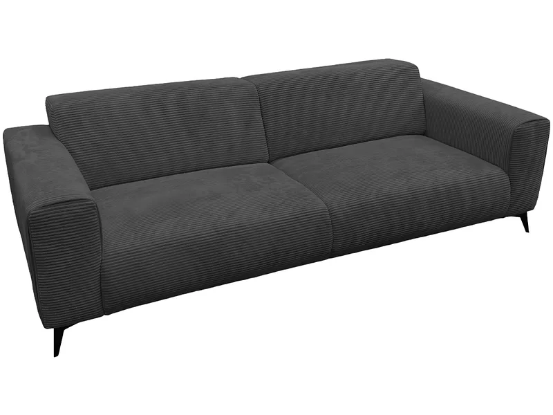 2er Sofa JULIA Stoff grau