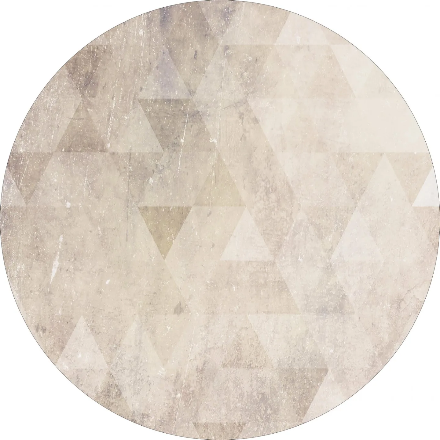 Rundt teppe - Porto (beige) (Størrelse: Ø 180 cm)