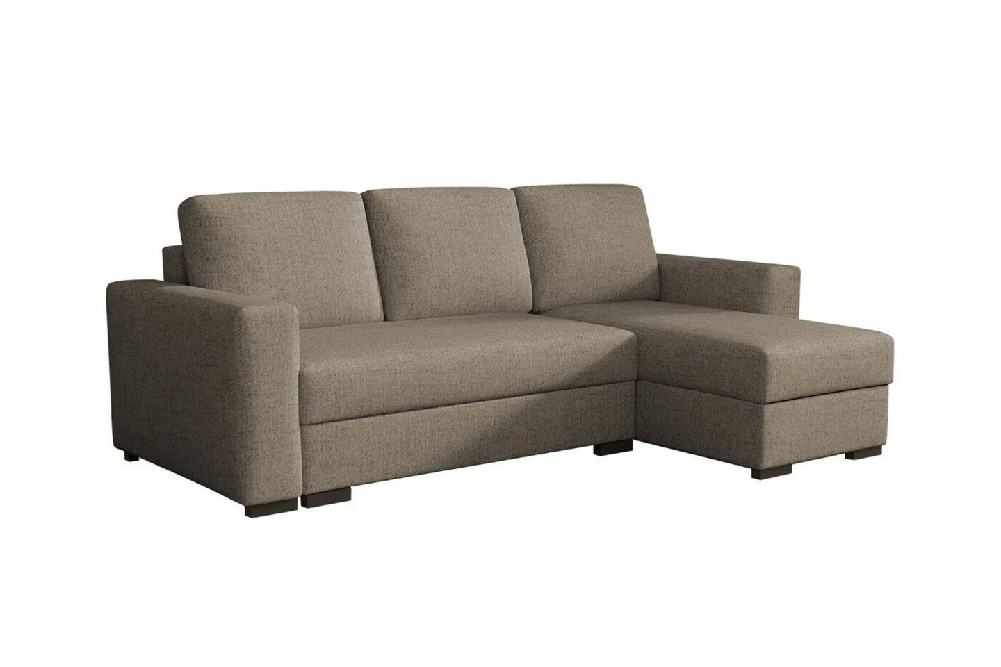 Denegal 3-sits Hörnbäddsoffa - Ljusbrun