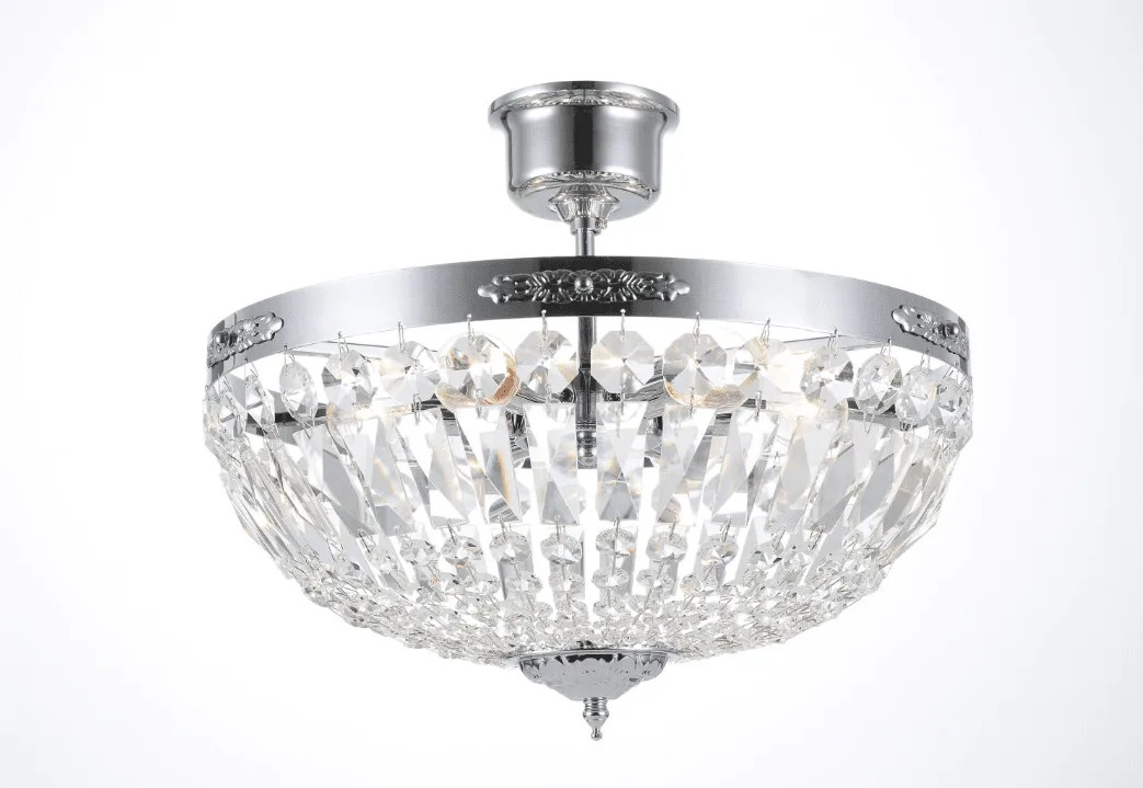 Norrsken Design - Rhea Ø40 - Kristallkrona - Silver