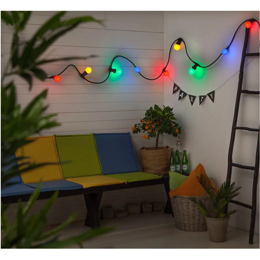 Schönenberger electro Lichterkette Party-Deco 600 cm - Farbe: schwarz - Material: Kunststoff