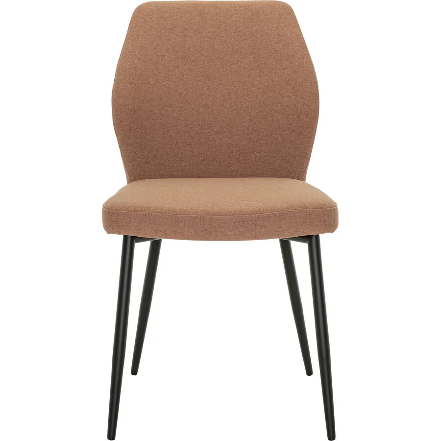 Stuhl Elonie pink Stoff/Metall