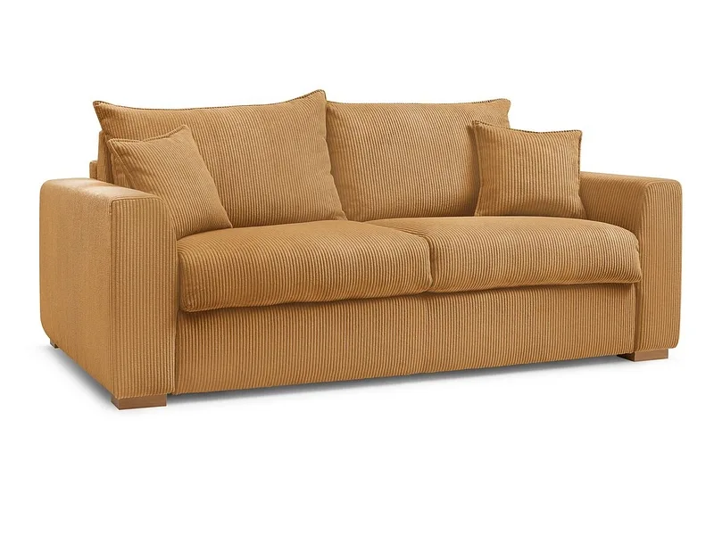 Bettsofa BOBOCHIC AUGUSTIN Cord-Stoff gelb