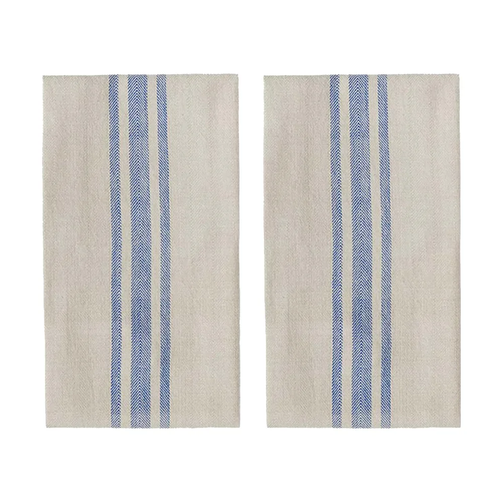 OYOY Linu Geschirrtuch 2er-Pack Blue