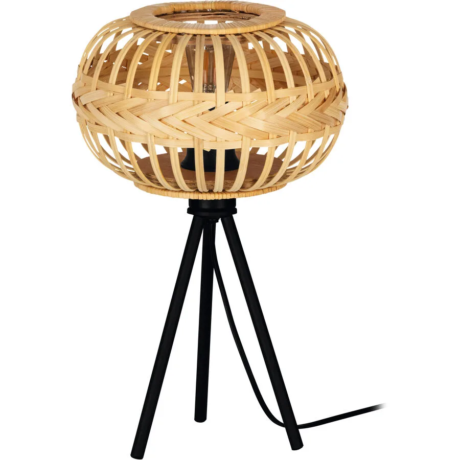 Eglo Tischlampe Amsfield 1 Schwarz Stahl 41 cm