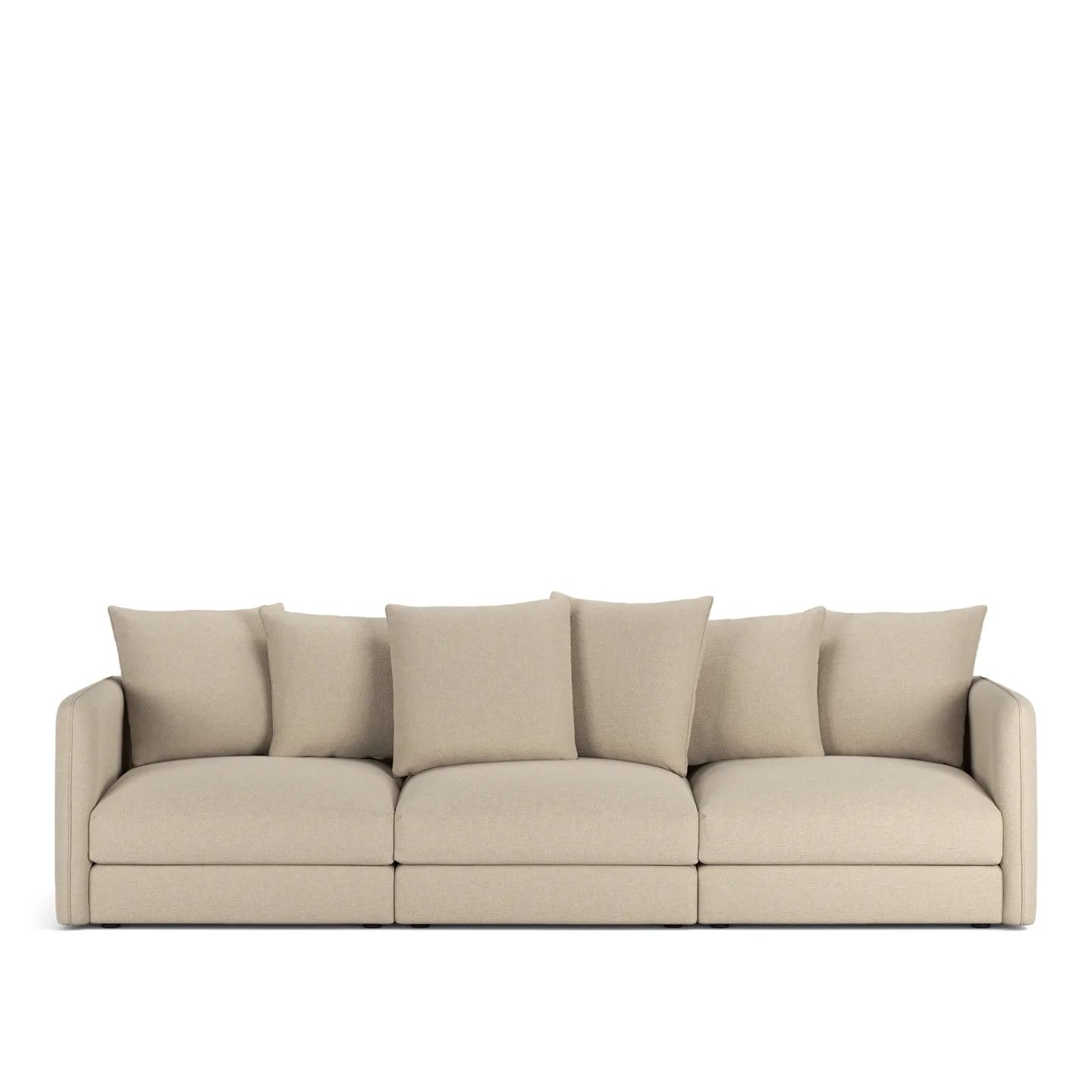 NOGA - Pavarotti 3-Seater, Removable Cover, Cushion Variant 01, Lario 107 - Soffor - Beige
