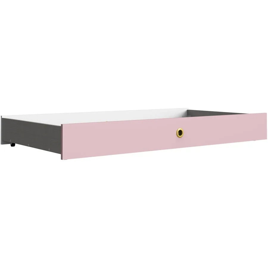 Bettschubkasten Cindra weiss/rosé Holzwerkstoff B 137 H 17 cm