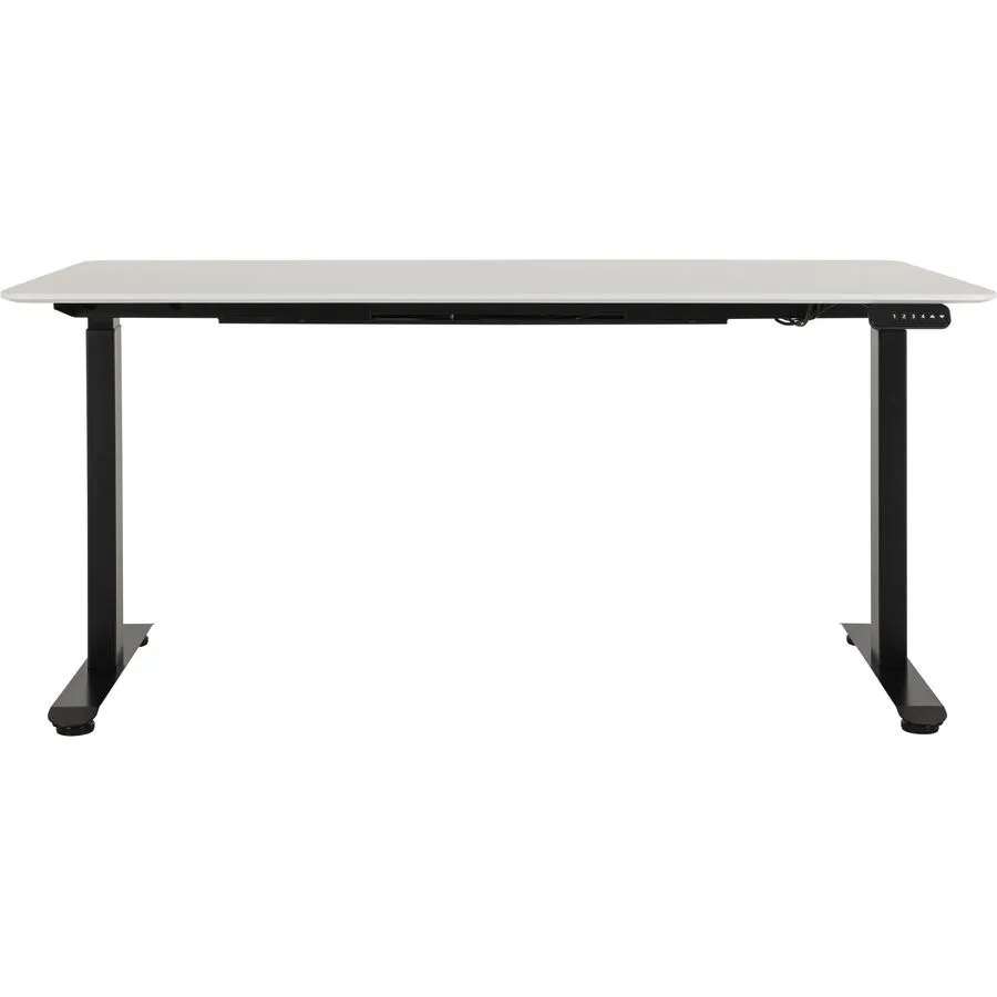 Schreibtisch Lario weiss/schwarz MDF Höhenverstellbar B 140 T 70 cm