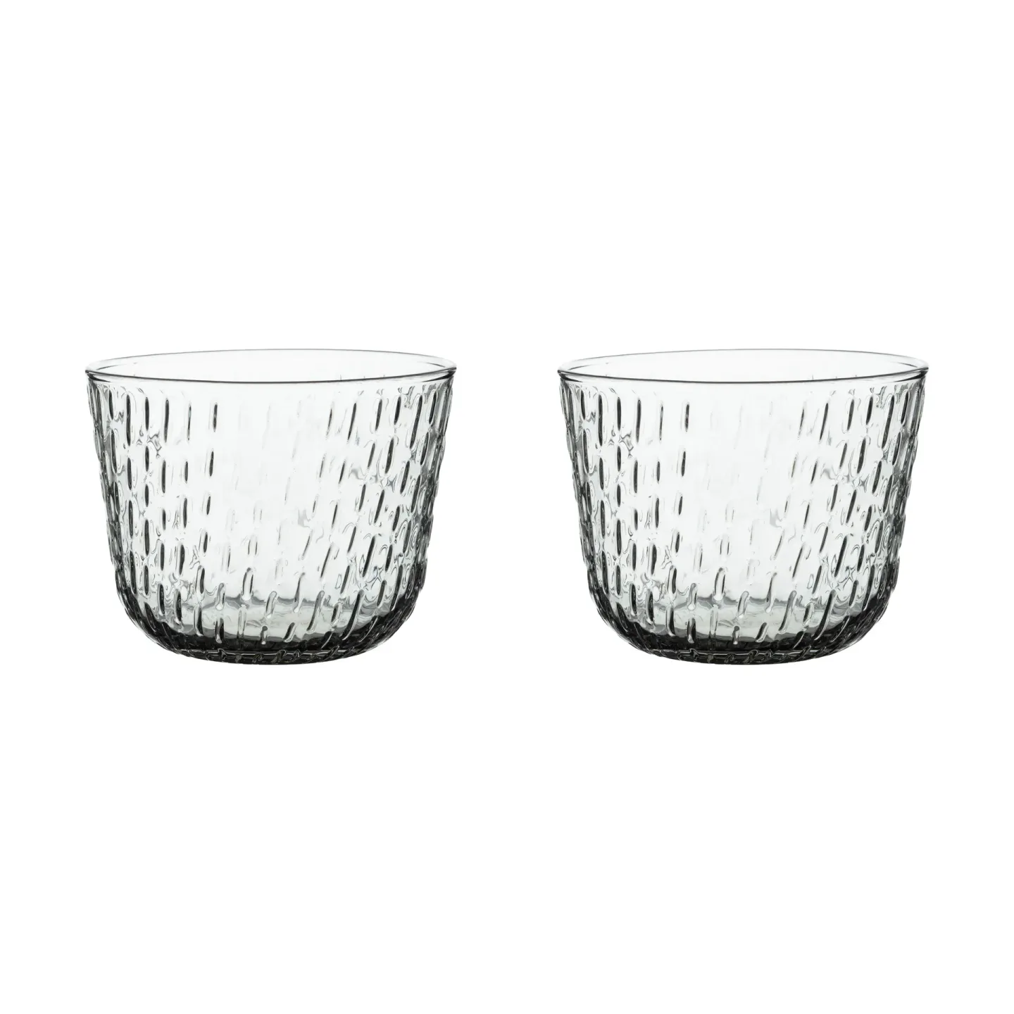 Marimekko Syksy Wasserglas 2 dl 2er Pack Misty grey