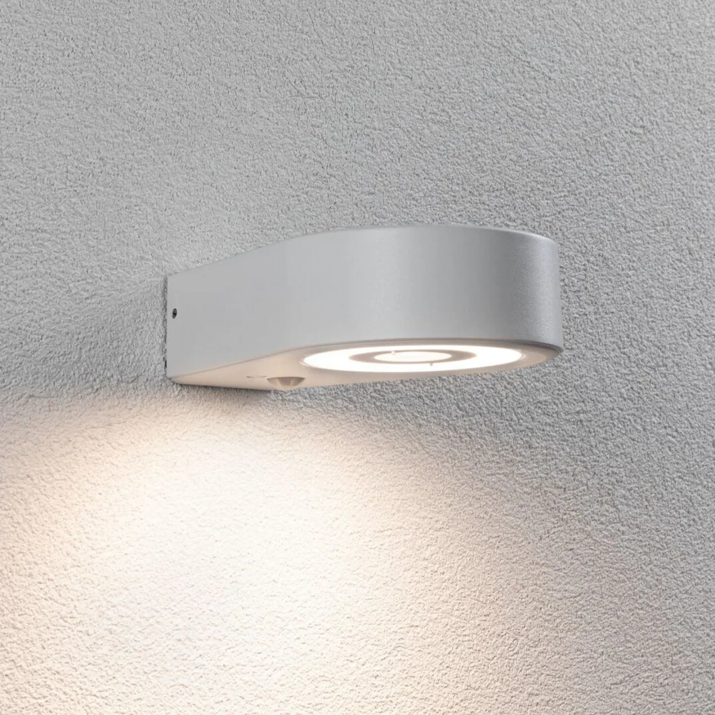 Silma Außenwandleuchte m/Sensor SWR Weiß - Paulmann - Modern - Aluminium - Rund