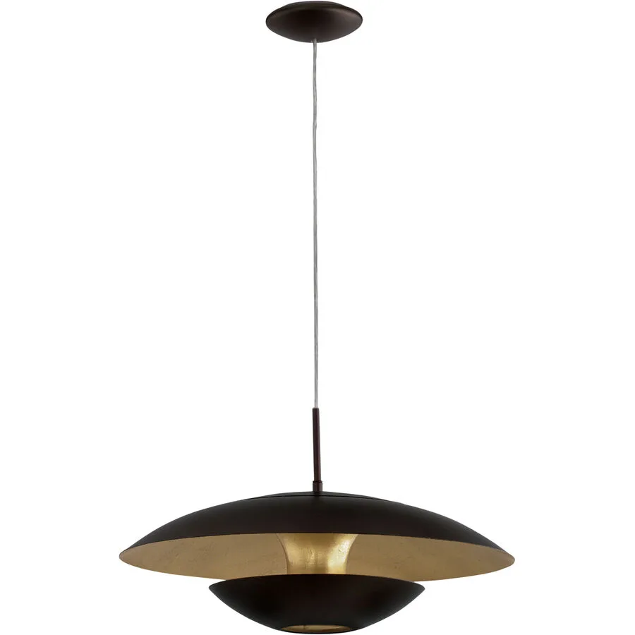 Eglo Pendellampe Nuvano Braun/Gold Stahl 110 cm - Farbe: gold/braun