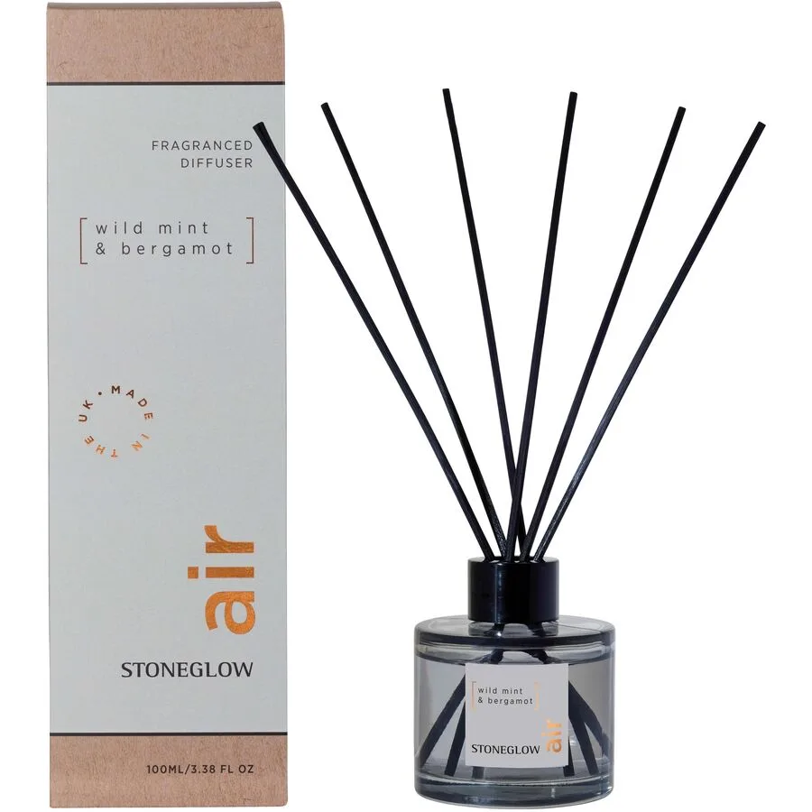 Stoneglow Raumduft Elements transparent 100 ml - Farbe: grau transparent - Material: Glas, Holz