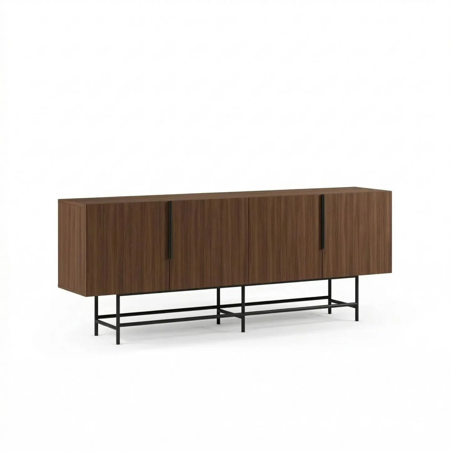 Truvia Konsol 200x77,9x40 cm - Milano Walnut och svart