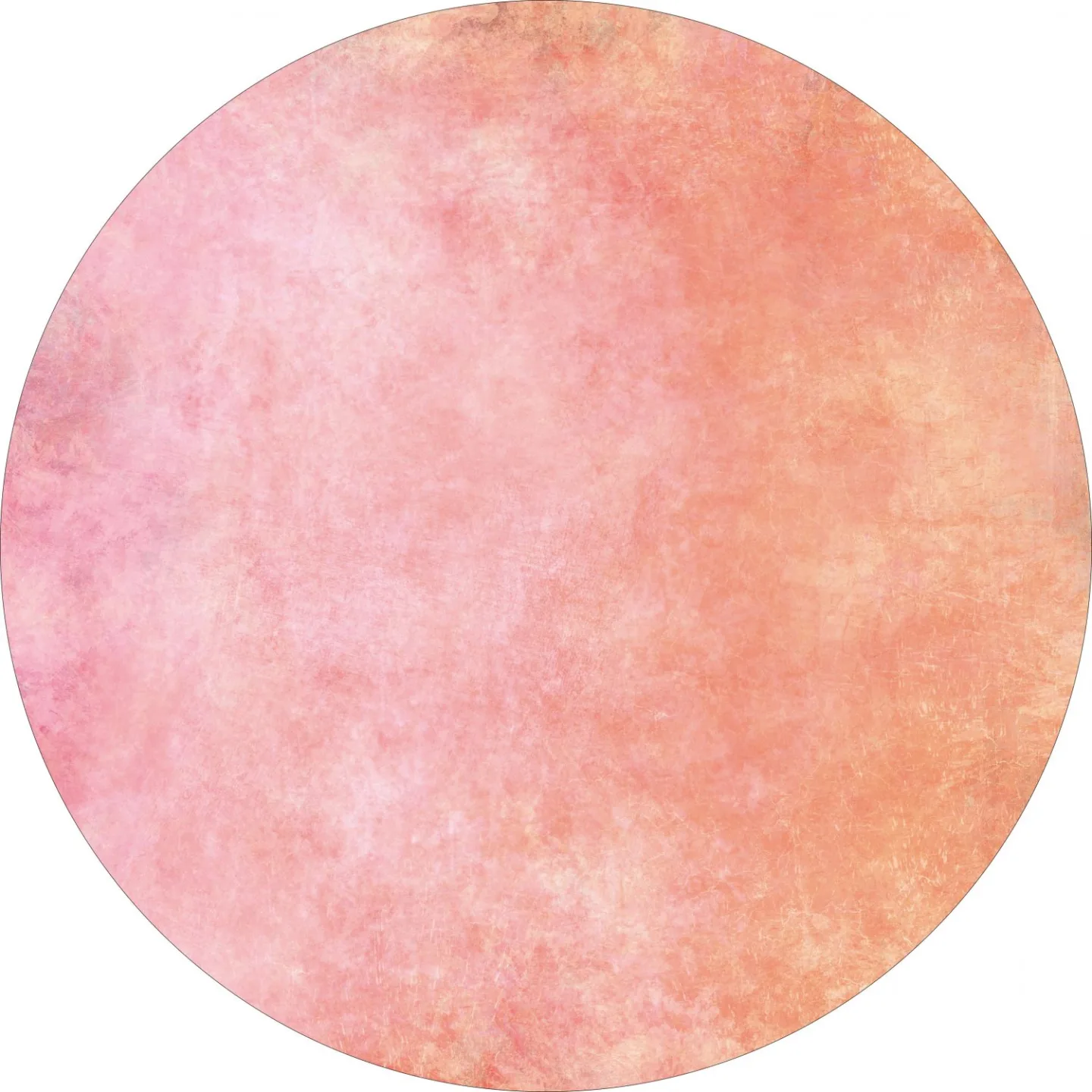 Rundt teppe - Baden (rosa) (Størrelse: Ø 200 cm)