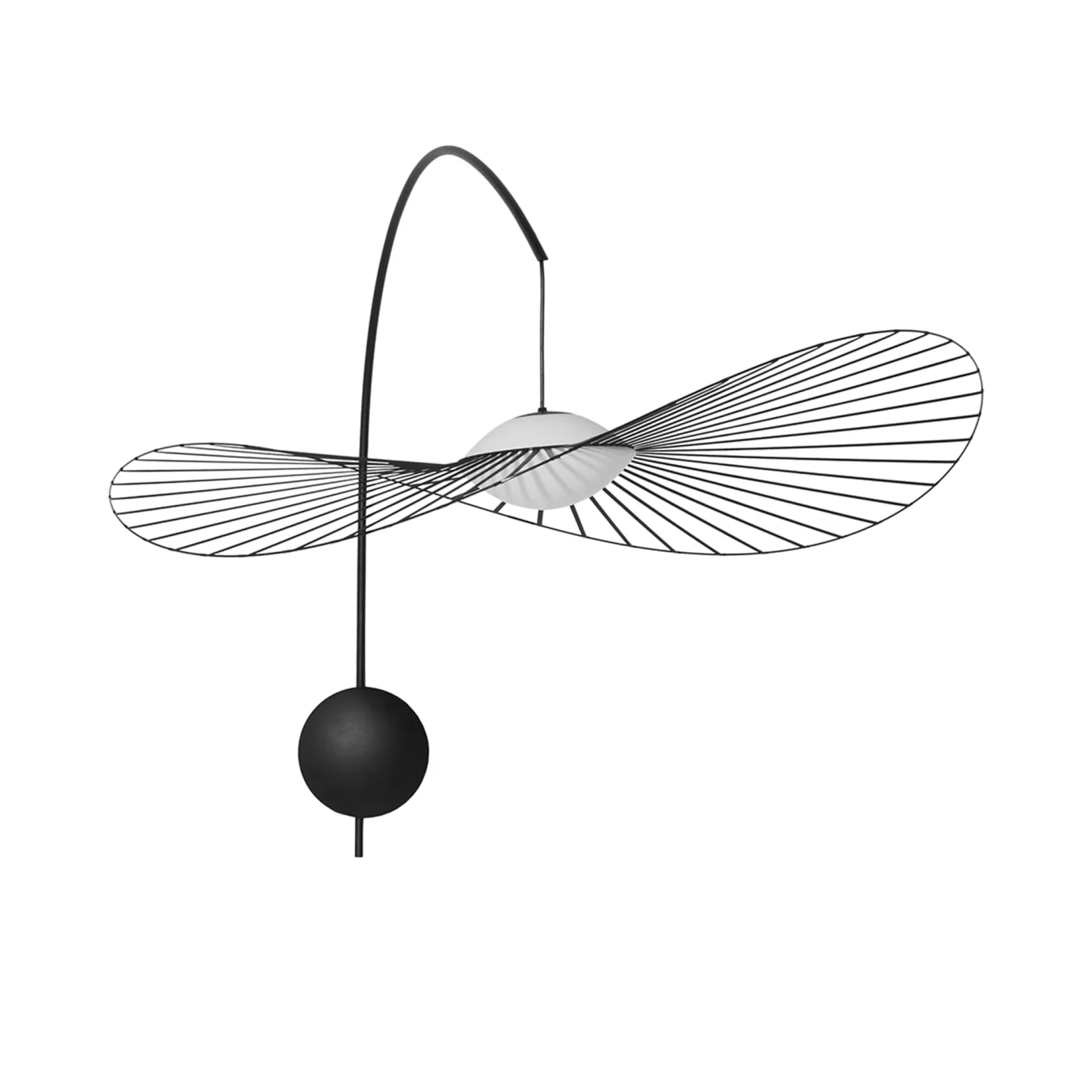 Petite Friture - Vertigo Nova Wall Lamp Black - Vägglampor - Constance Guisset - Svart - Glas/Metall/Plast
