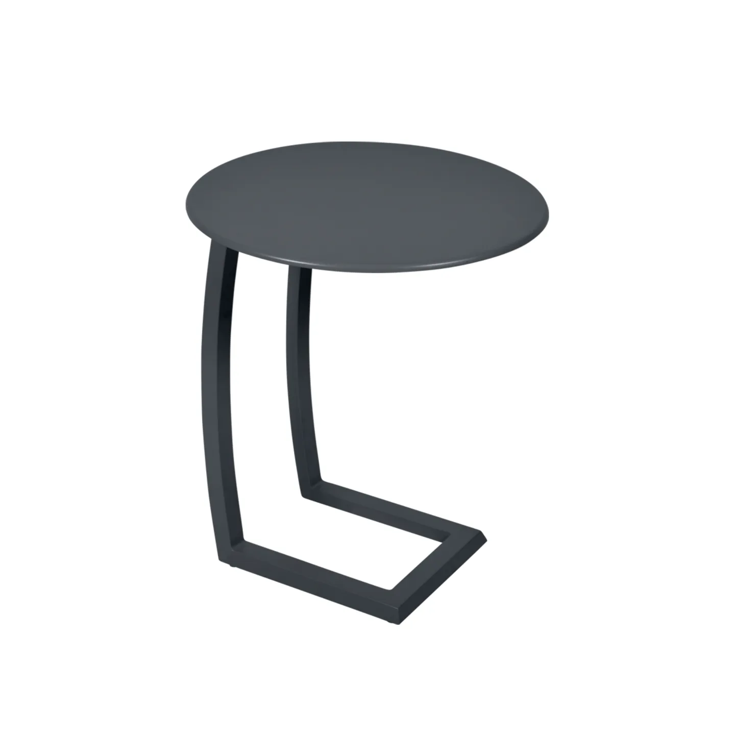 Fermob - Alizé Offset Low Table Anthracite - Småbord och sidobord utomhus - Pascal Mourgue - Grå - Metall