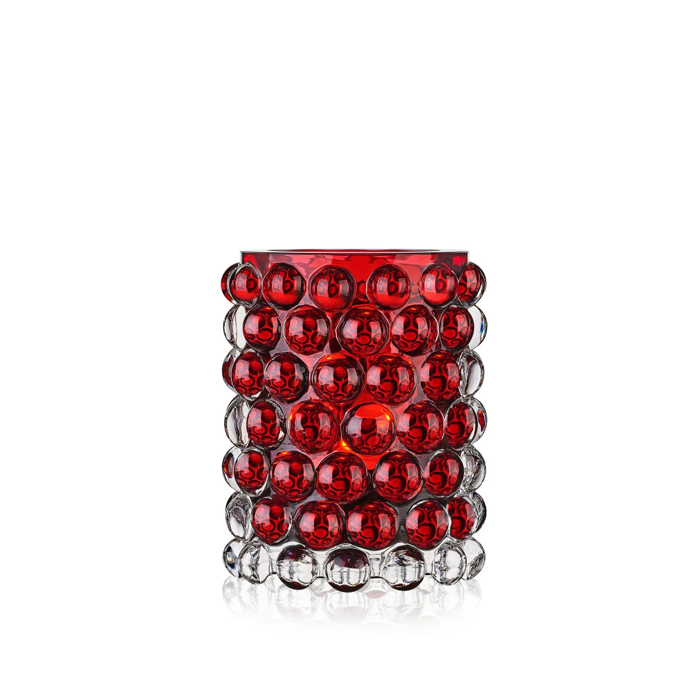 Skogsberg & Smart - Hurricane Boule ljuslykta 12 cm röd - Ljuslyktor - Röd - Glas