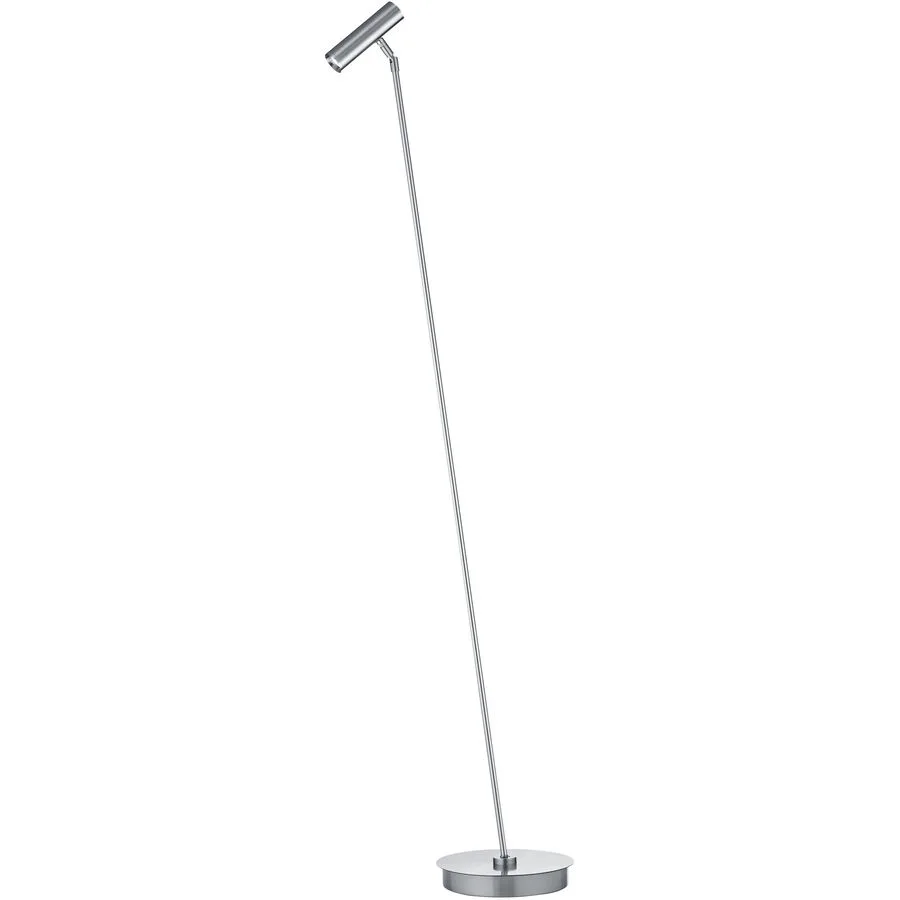 Stehlampe Tom Pro Silber Metall 137 cm - LED - Lichtfarbe: Extra warmweiss - Helles Neutralweiss - LED Energiesparlampen