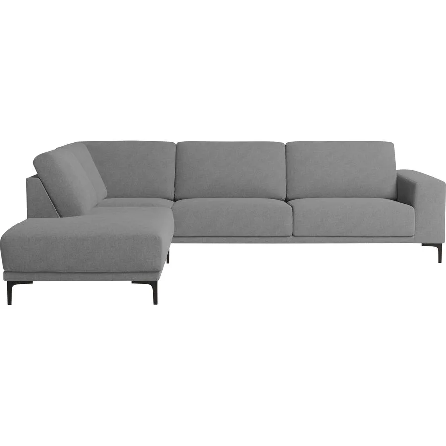 Ecksofa Bivio Links Polyester/Polypropylen grau B 289 T 210 cm