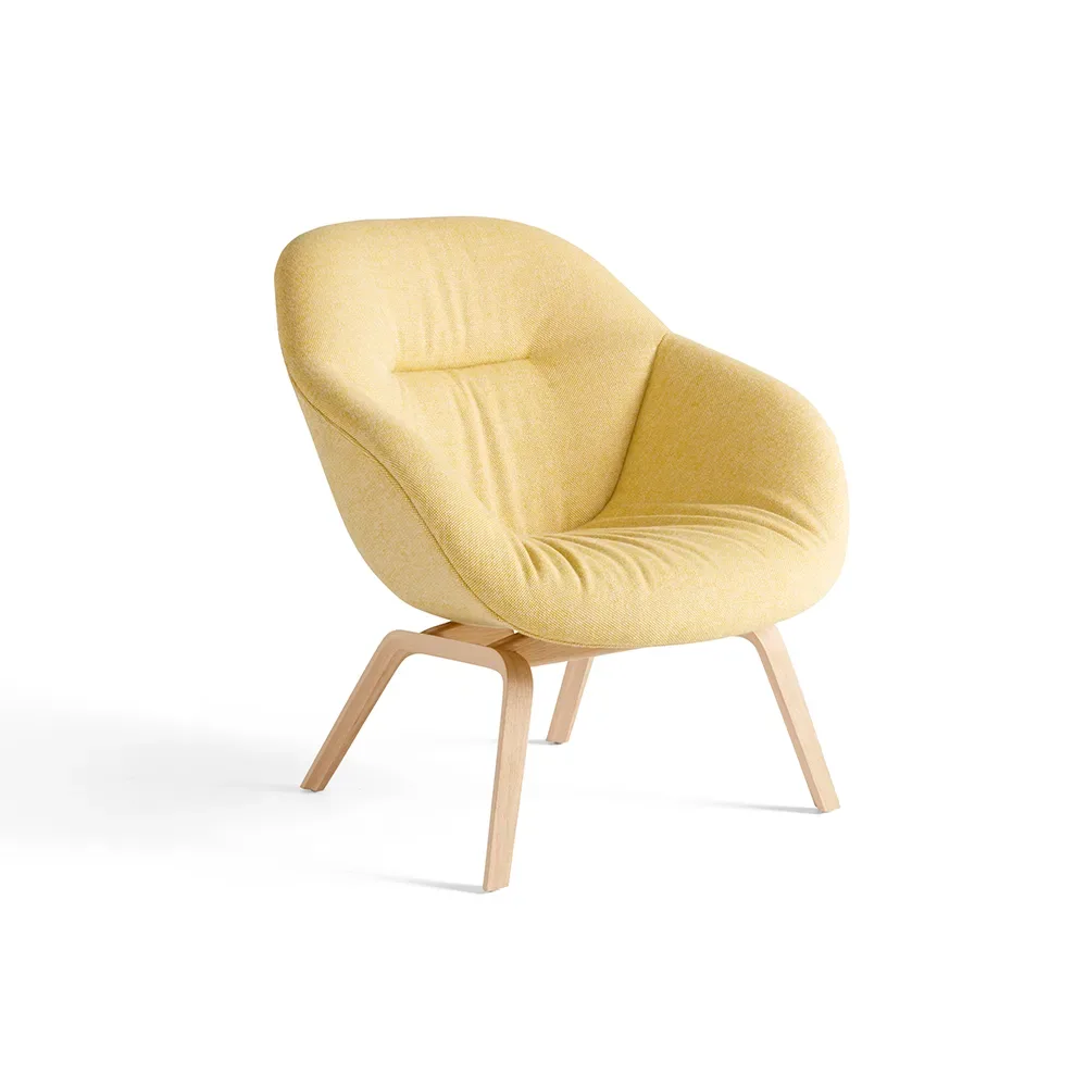 HAY About a Lounge 83 Soft loungefåtölj Hallingdal 407 yellow-ekben