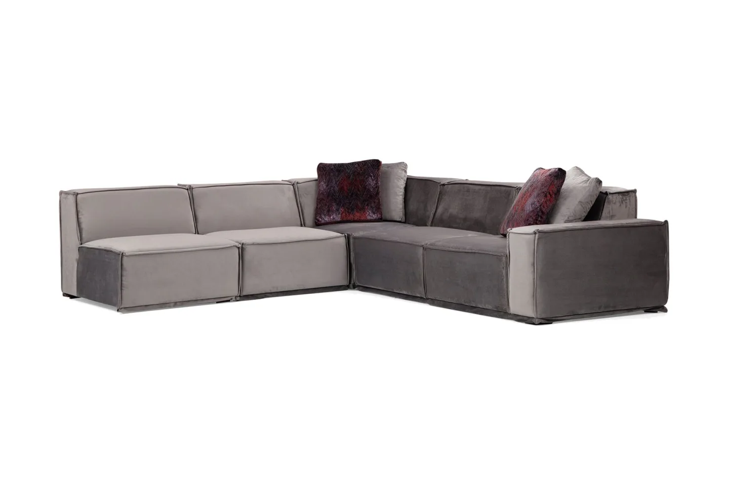 Nightcap Soffa m. Divan 6-sits - Grå