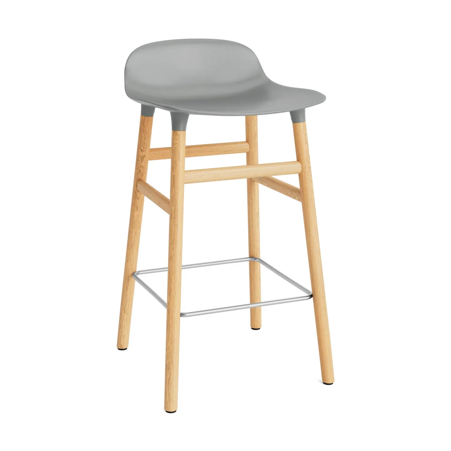 Normann Copenhagen Form Chair barstol ekben grå
