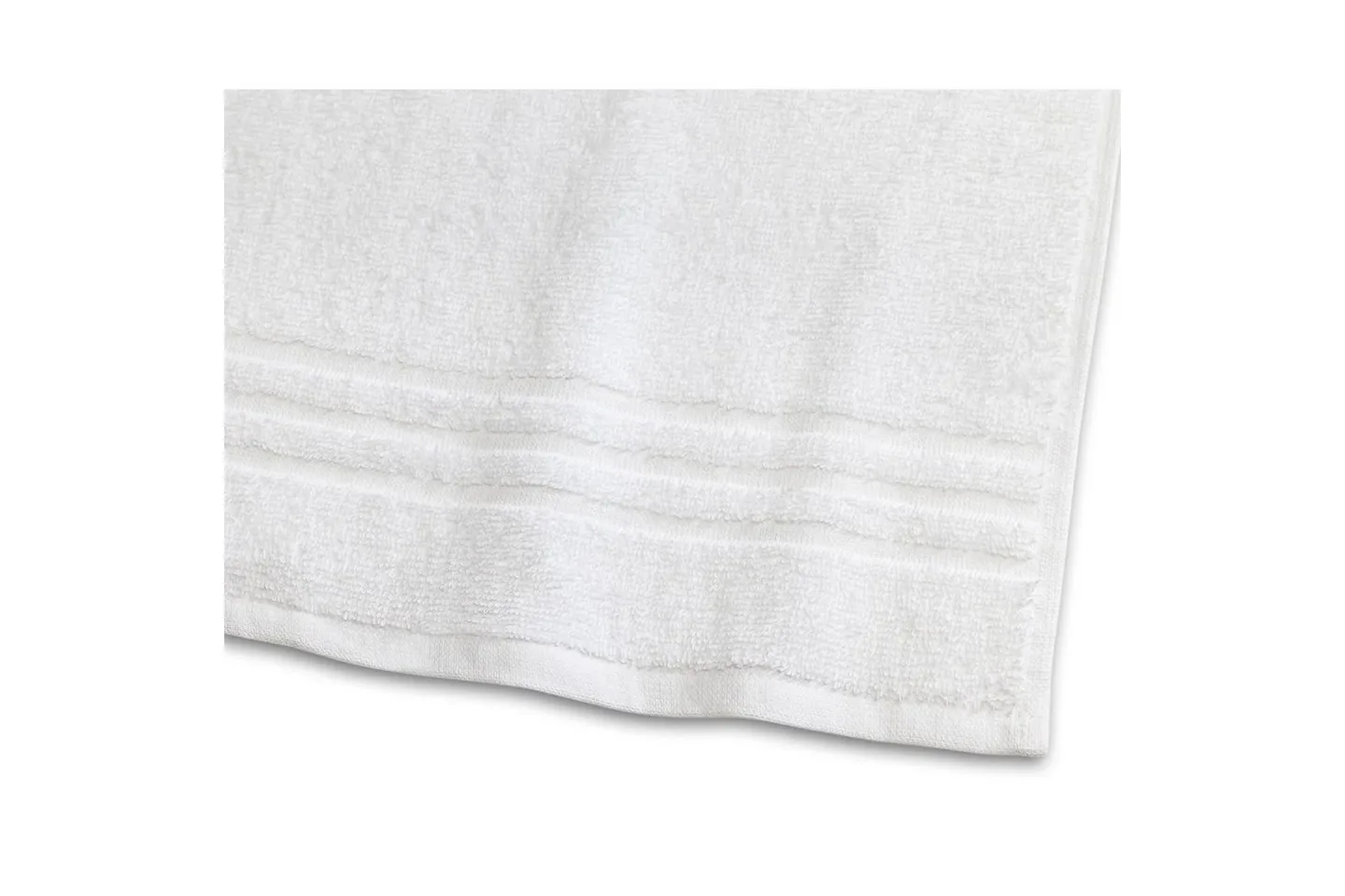 Duschhandduk Basic Frotté 65 x 130 cm - Vit