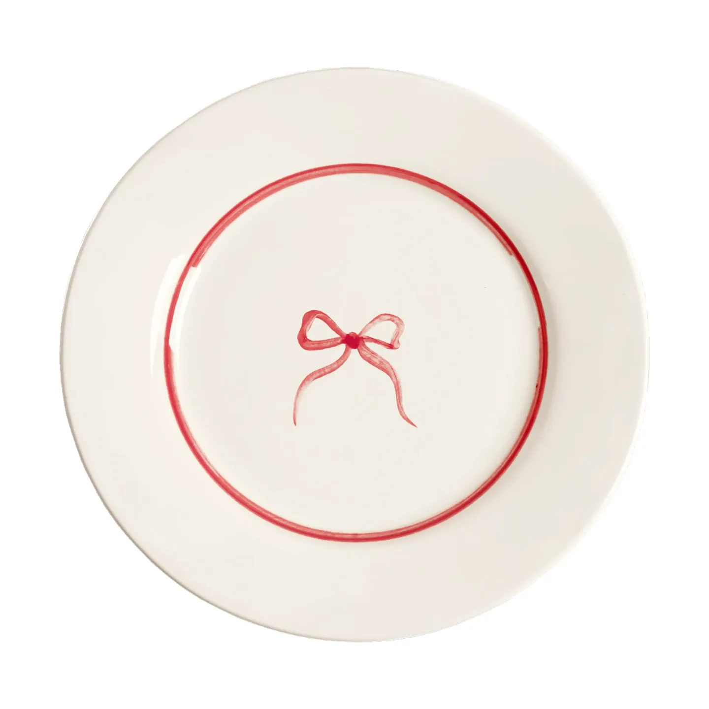 Pick a Poppy Bow Salatteller Dunkelrosa, 22 cm