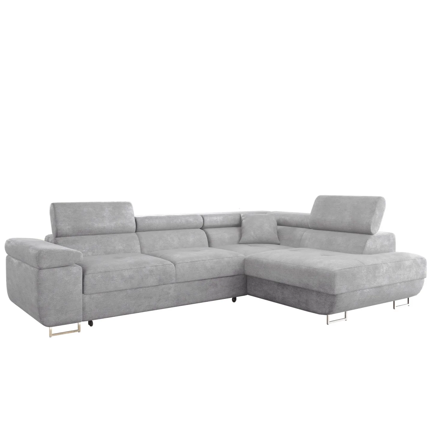 Gabina 4-sits Bäddsoffa med schäslong - grå