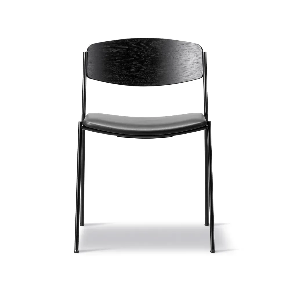 Fredericia Furniture Lynderup 3081 Stuhl Leder omni 301-schwarz