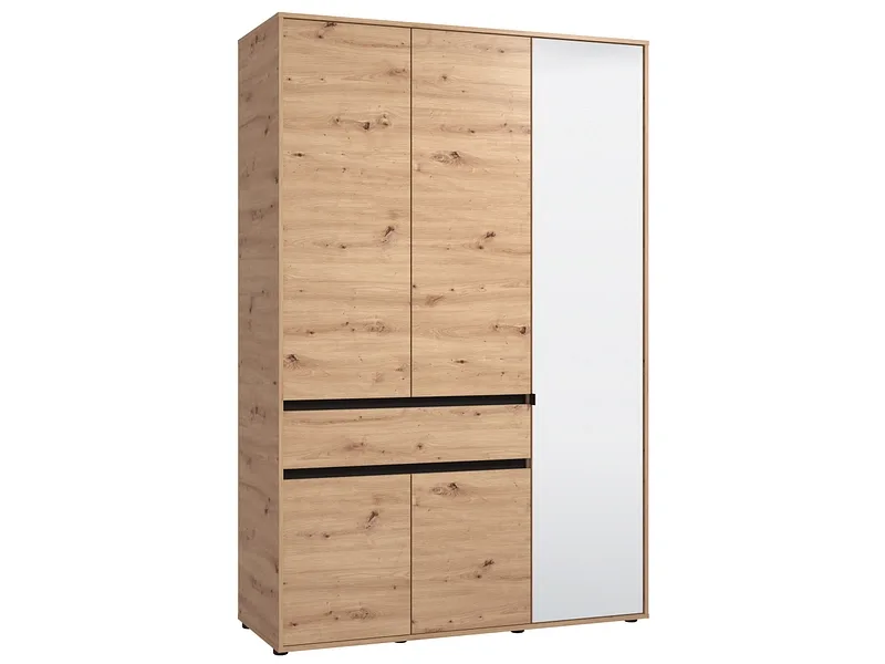 Drehtürenschrank TOFINO artisan eiche 5 Türen 1 Schublade