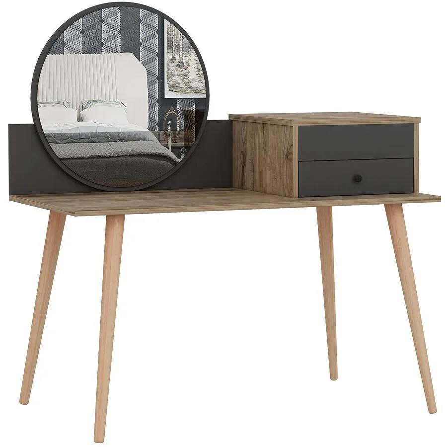 Schminktisch Uyumak anthrazit Melamin B 120 T 60 cm