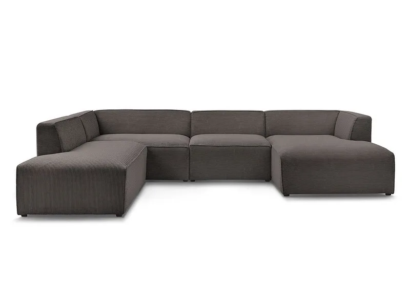 Wohnlandschaft BOBOCHIC MEGEVE Cord-Stoff rotbraun