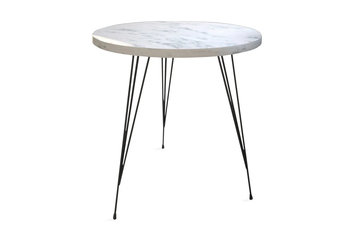 Falan Sidobord 40 cm - Vit/Svart