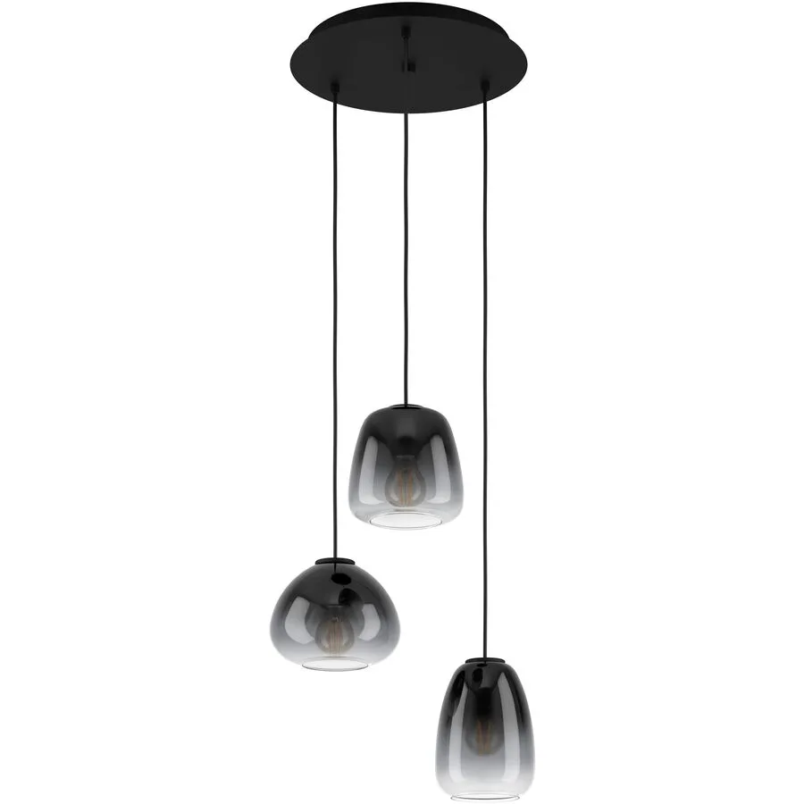 Eglo Pendellampe Aguilares Schwarz Stahl 43 cm 110 cm
