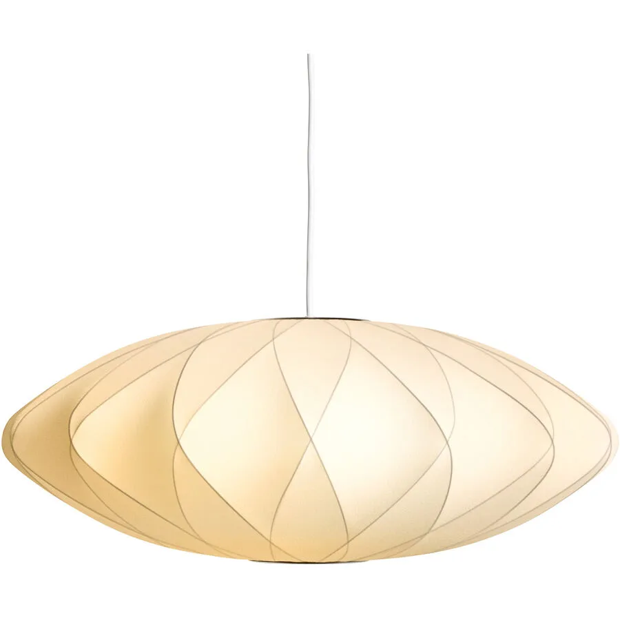 HAY Pendellampe Nelson Saucer Weiss Kunststoff 45 cm 15 cm - Farbe: offwhite - Material: Polymer