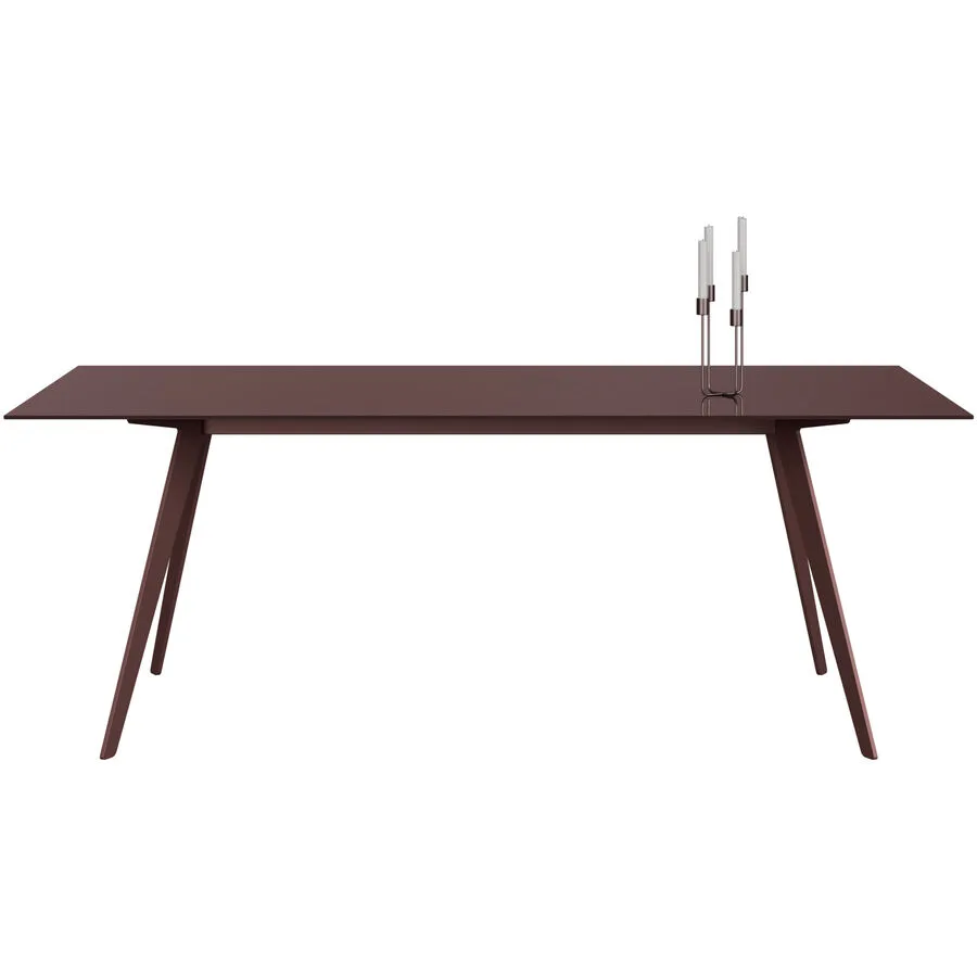 Esstisch Tame bordeaux Glas B 100 T 200 cm
