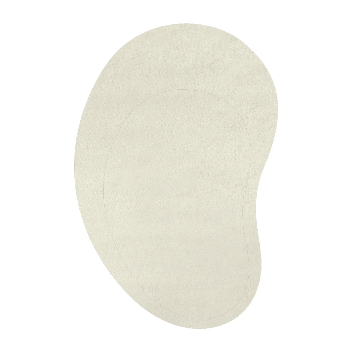 Layered Residue ullmatta 235x350 cm Bone White