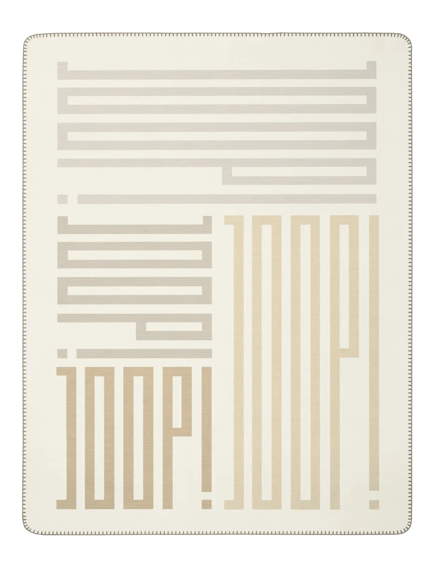 Biederlack Plaid Plaid Bars Beige | Schubiger Möbel