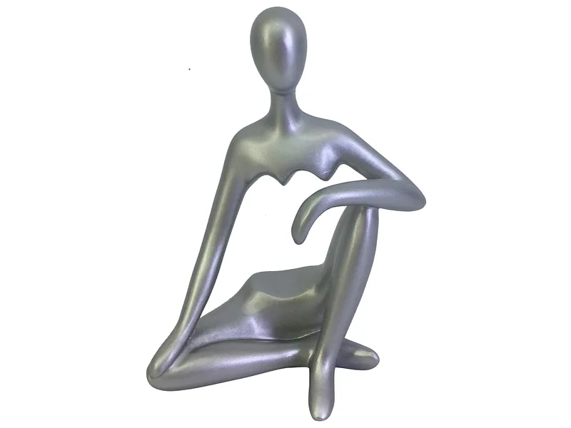 Abstrakte Statue HANSON Silver