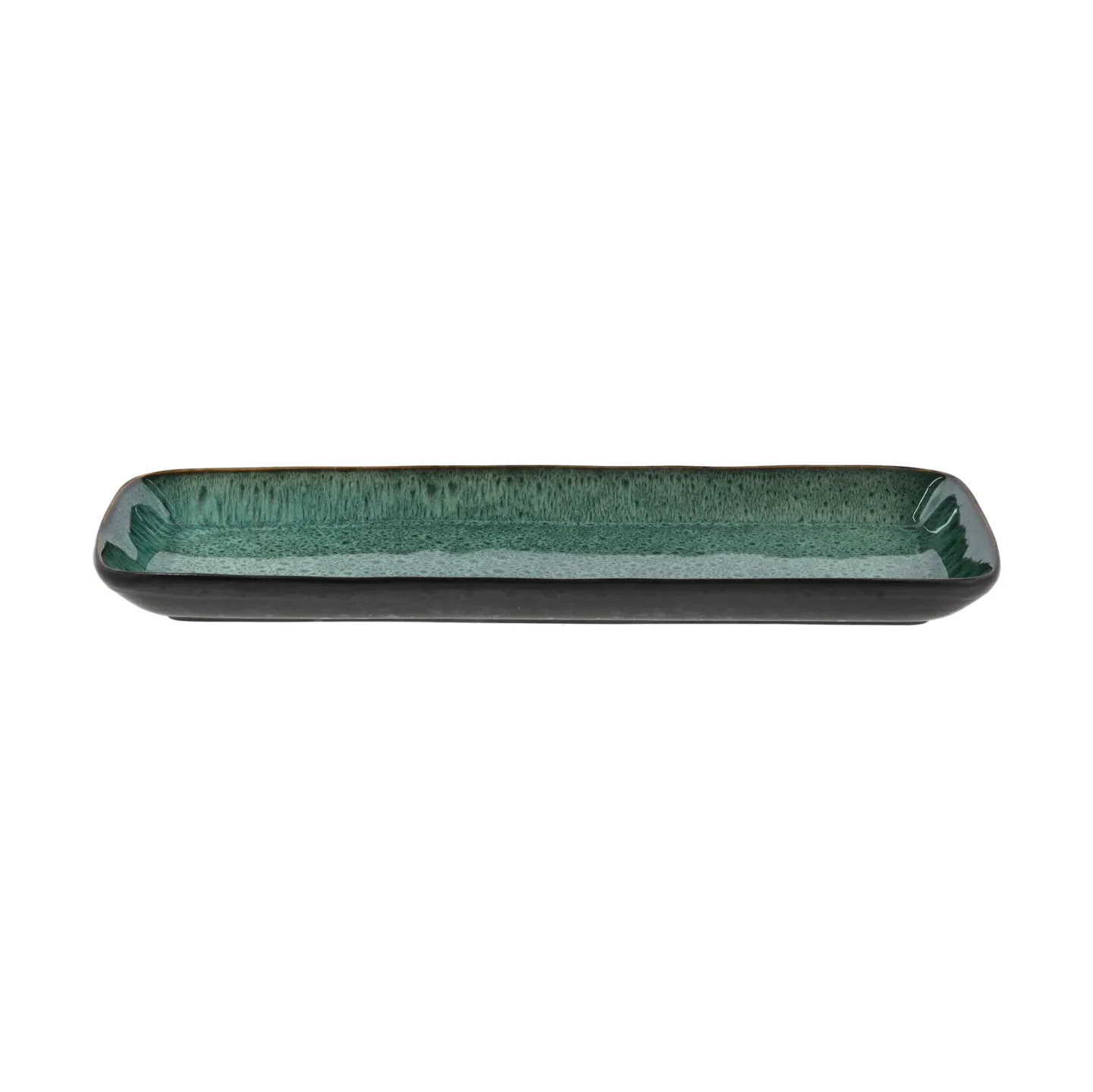 Bitz Bitz Servierteller 38x14 cm Schwarz-grün