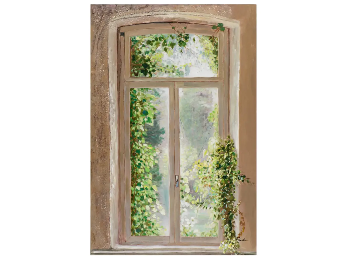 image LAND Bild Altes Überwuchertes Fenster | Schubiger Möbel