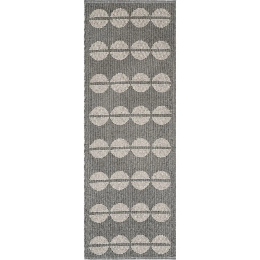 HORREDSMATTAN Outdoor-Teppich Bastian greige Tupfenmuster Phthalatfreies PVC 90%, Polyester 10% 70 x 100 cm