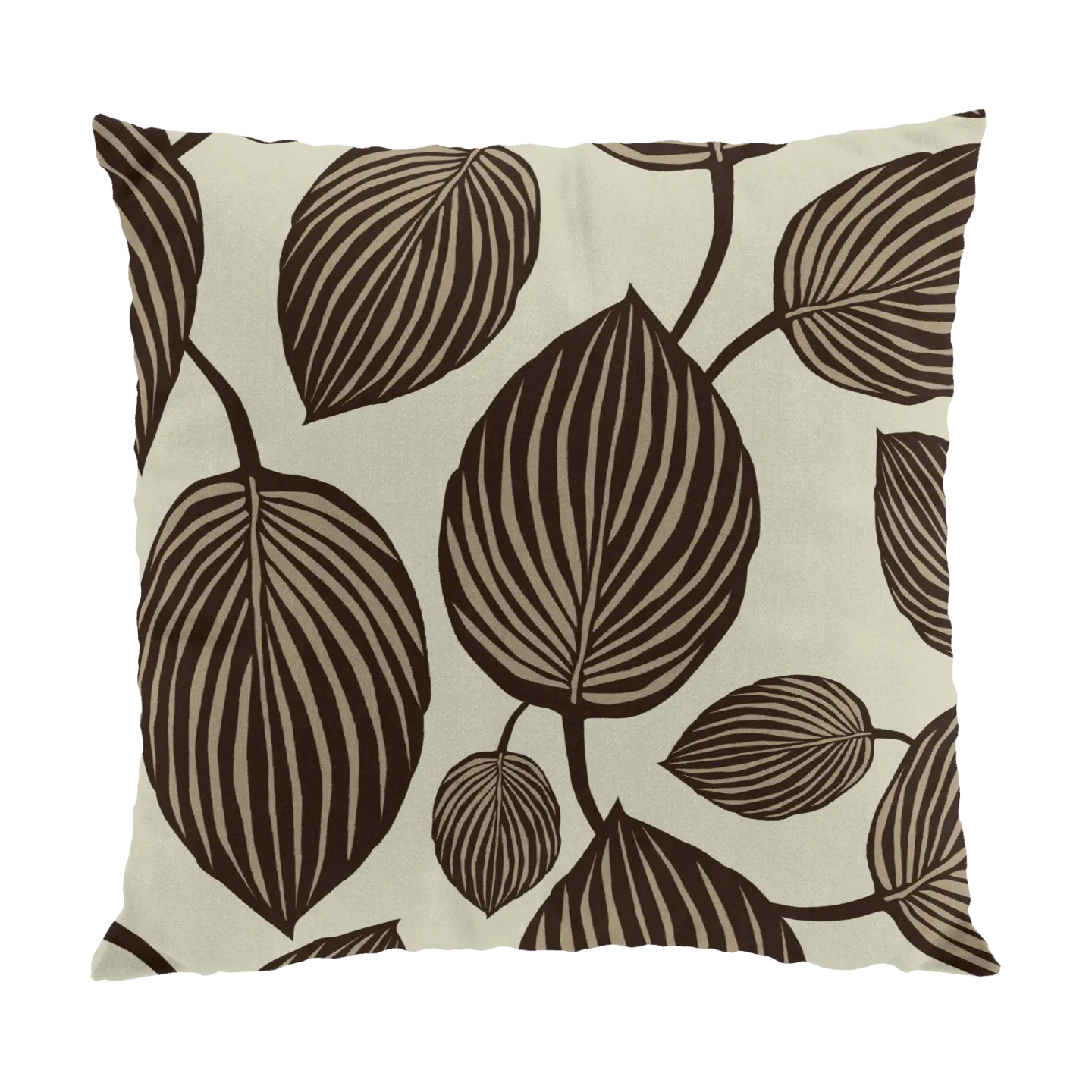 Arvidssons Textil Lyckans Blad Kissenbezug 45 x 45cm Braun