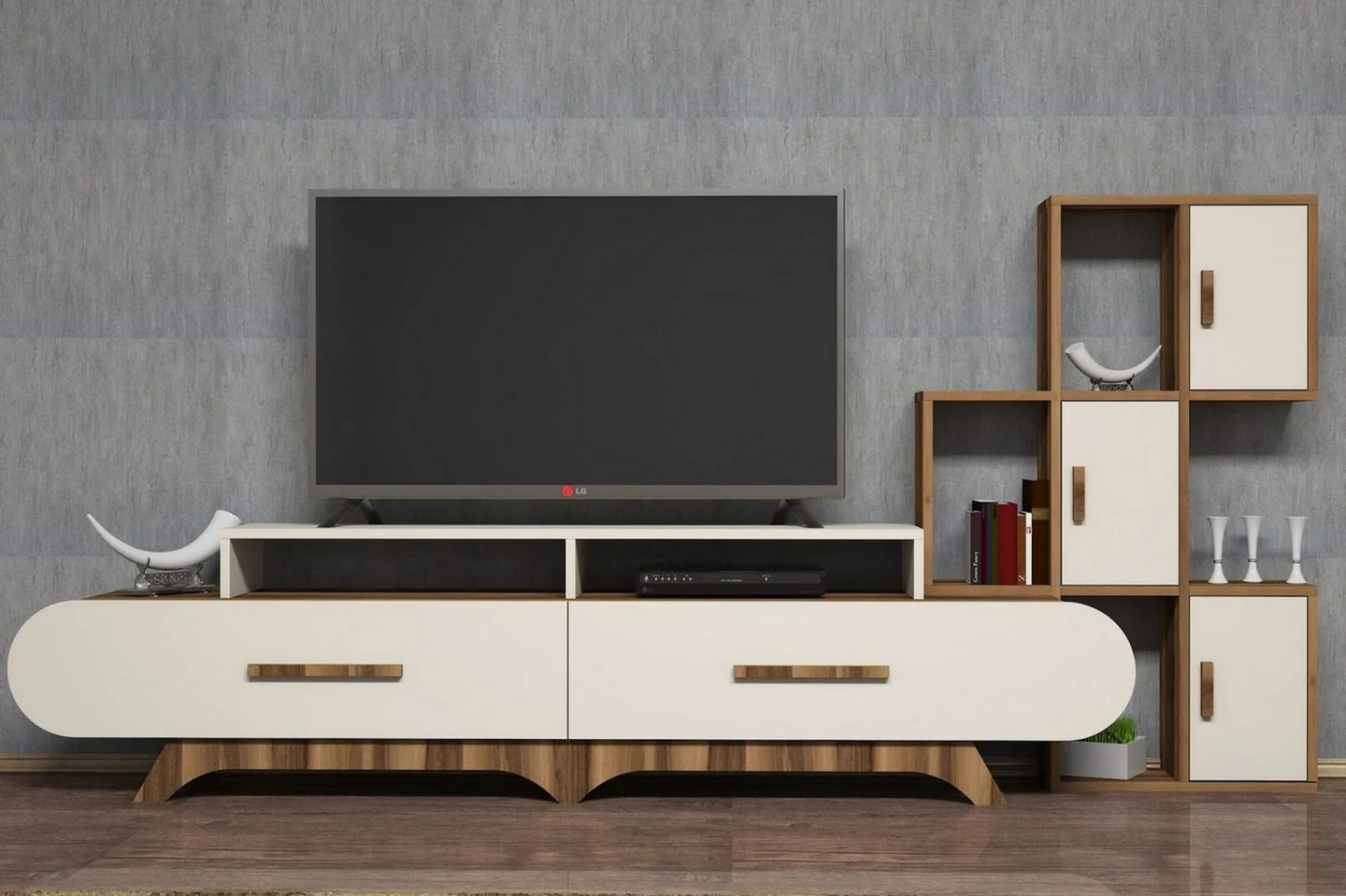 Hovdane TV-Möbelset 205 cm - Brun