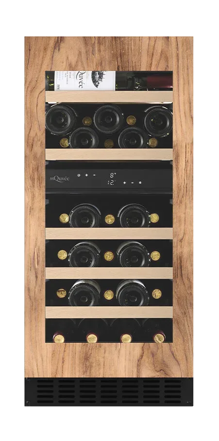 Weinkühlschrank einbauin Holz 40 cm - WineCave Exclusive 780 40D Panel Ready, Push-Pull-Tür